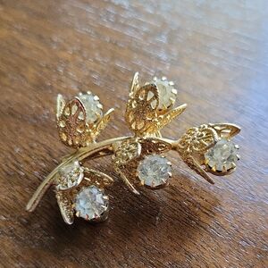 Elegant Gold Floral Women Jewelry